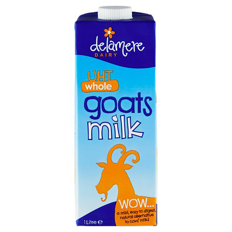 obrázek Kozí mléko Delamere Dairy trvanlivé plnotučné 1&nbsp;l